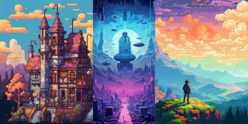 Pixel Art Illustrations generated by undefined