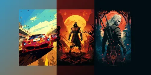 Gaming Posters And Wall Art generated by midjourney