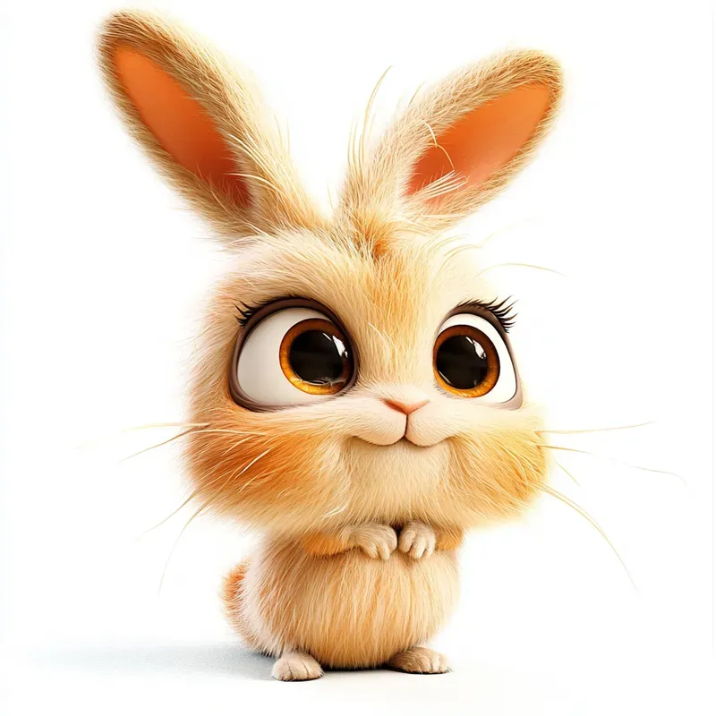 Cute 3D Cartoon Animals Pixar Style