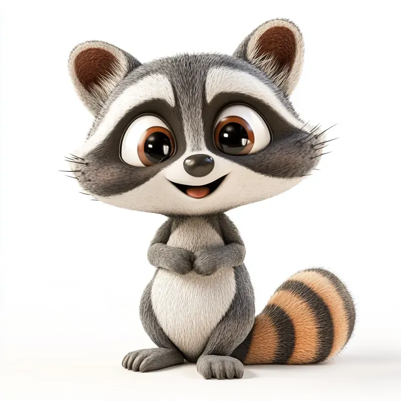 Cute 3D Cartoon Animals Pixar Style