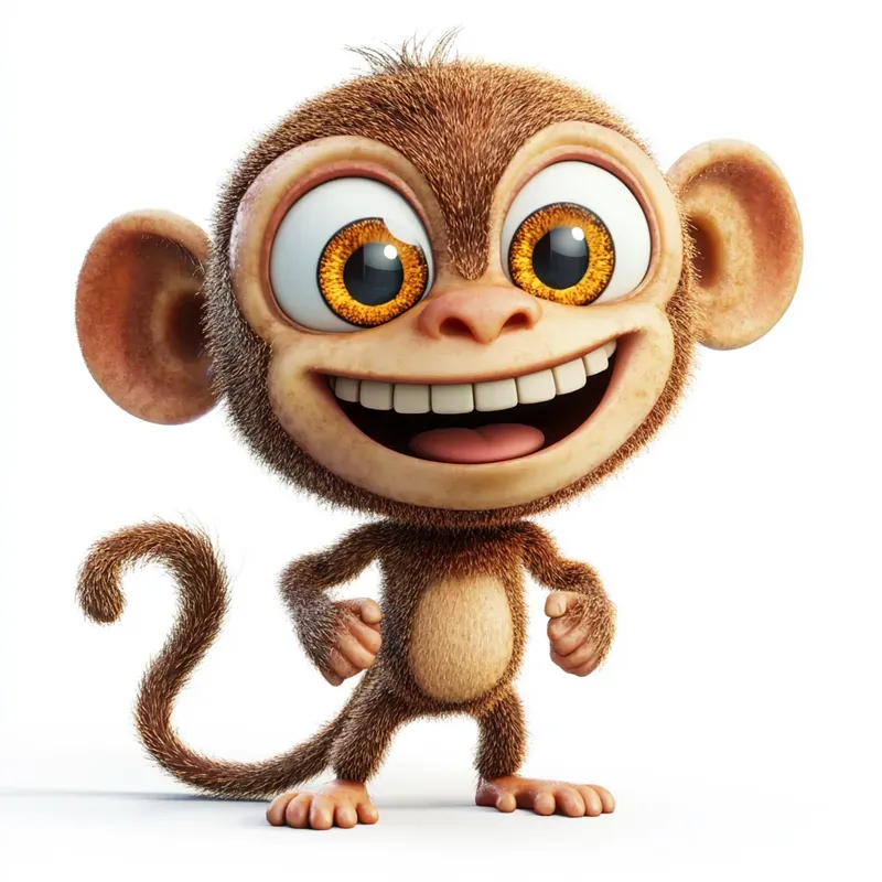 Cute 3D Cartoon Animals Pixar Style