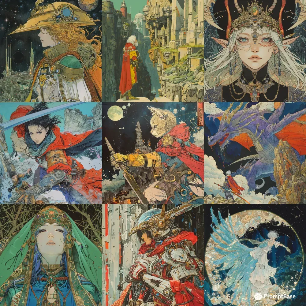 Neoretro Anime Fantasy Fusions