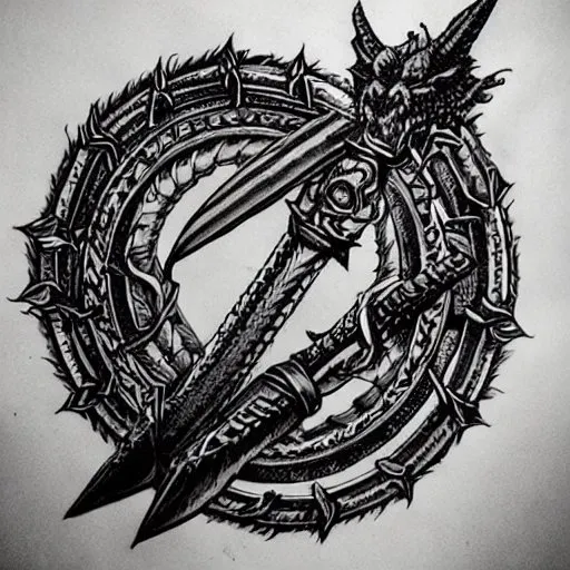Dieselpunk Fantasy Tattoo Designs