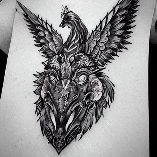 Dieselpunk Fantasy Tattoo Designs