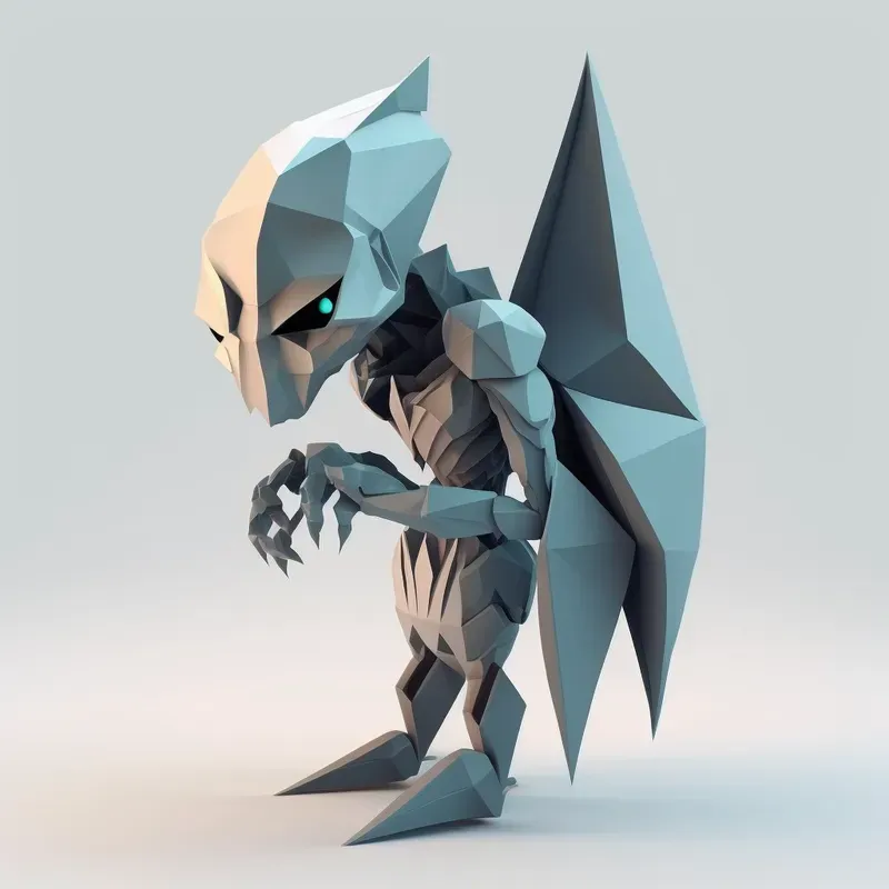 Minimalistic Low-poly Characters