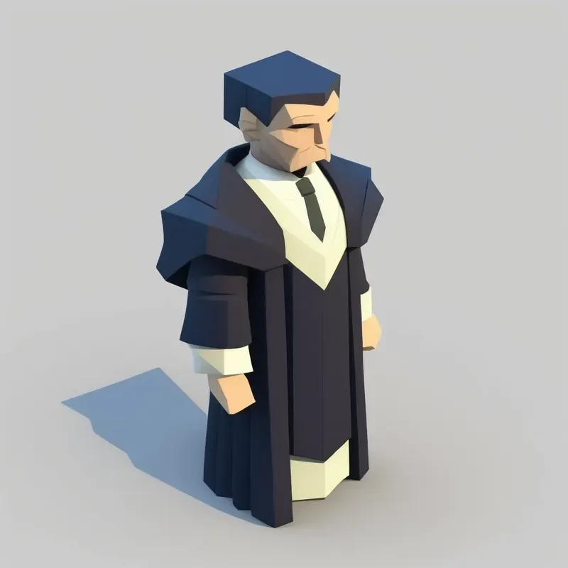 Minimalistic Low-poly Characters
