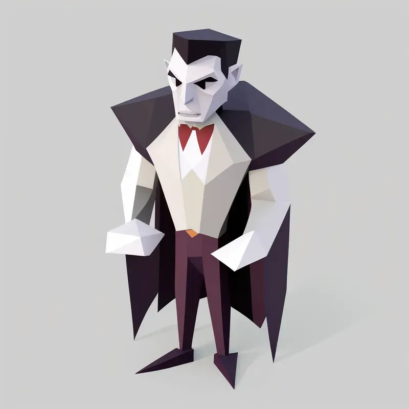 Minimalistic Low-poly Characters