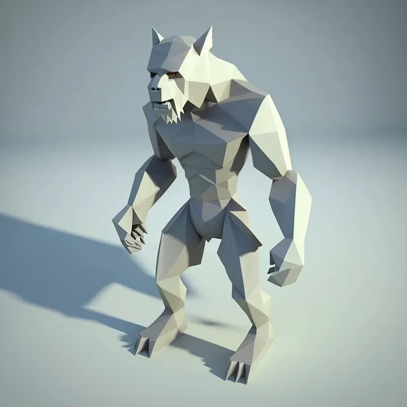 Minimalistic Low-poly Characters