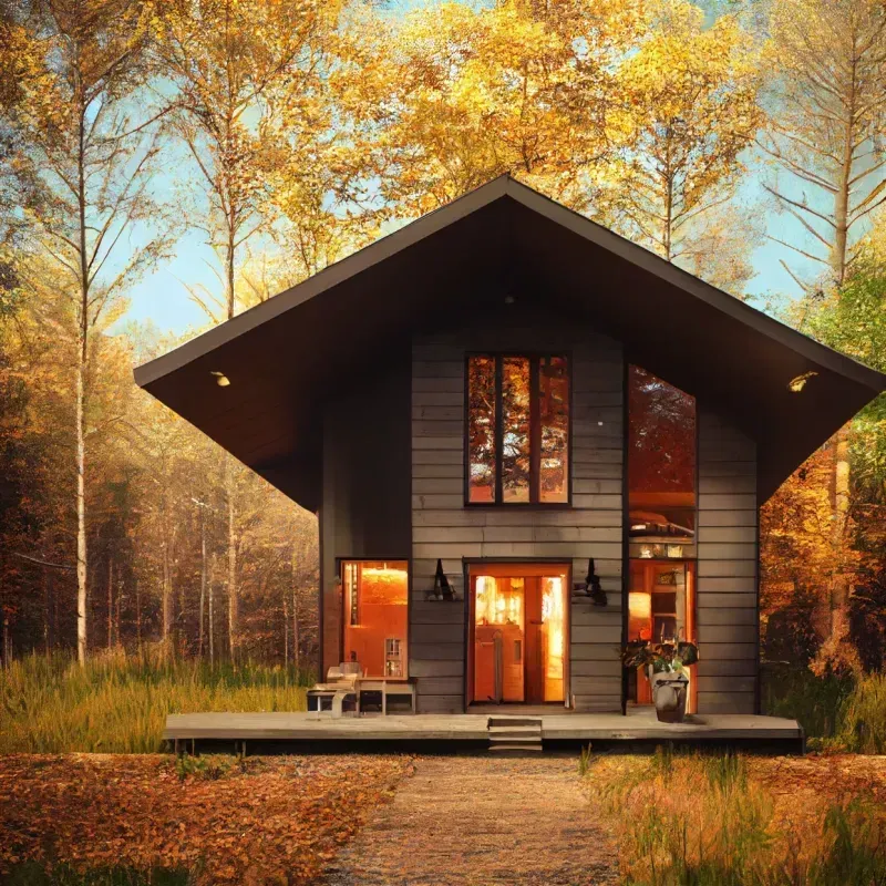 Cabin Elevation Photos