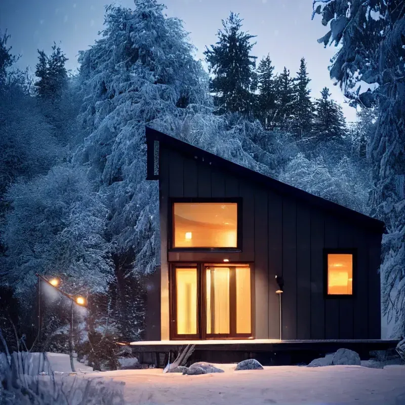 Cabin Elevation Photos