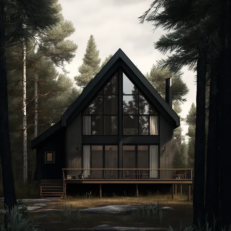 Cabin Elevation Photos