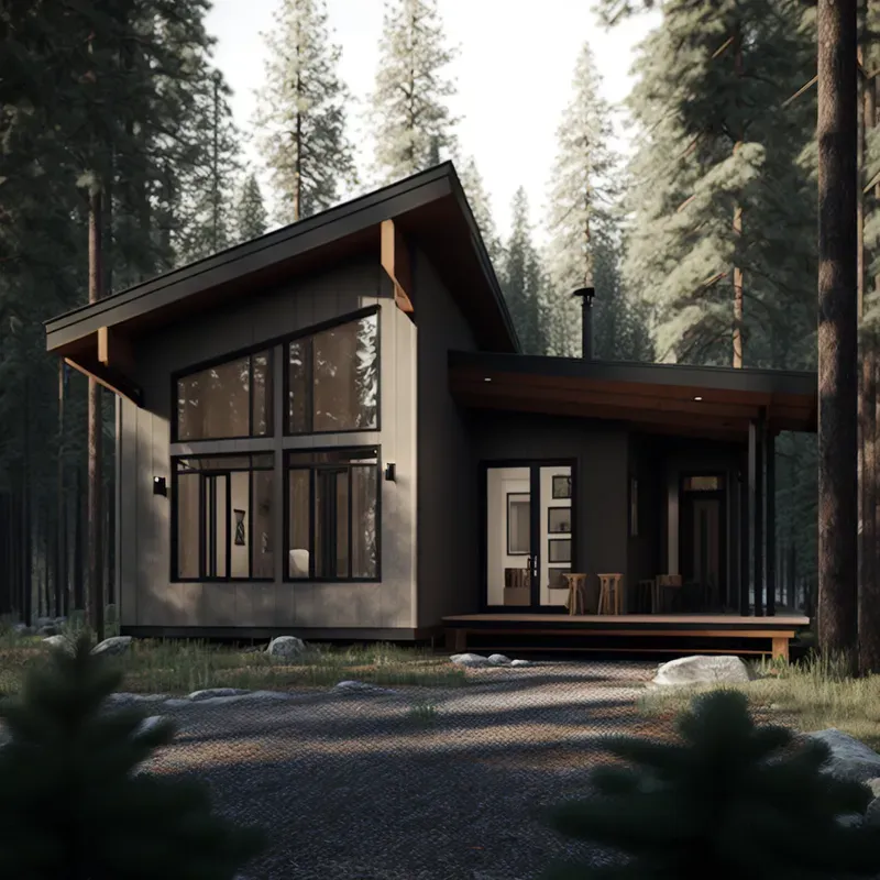 Cabin Elevation Photos