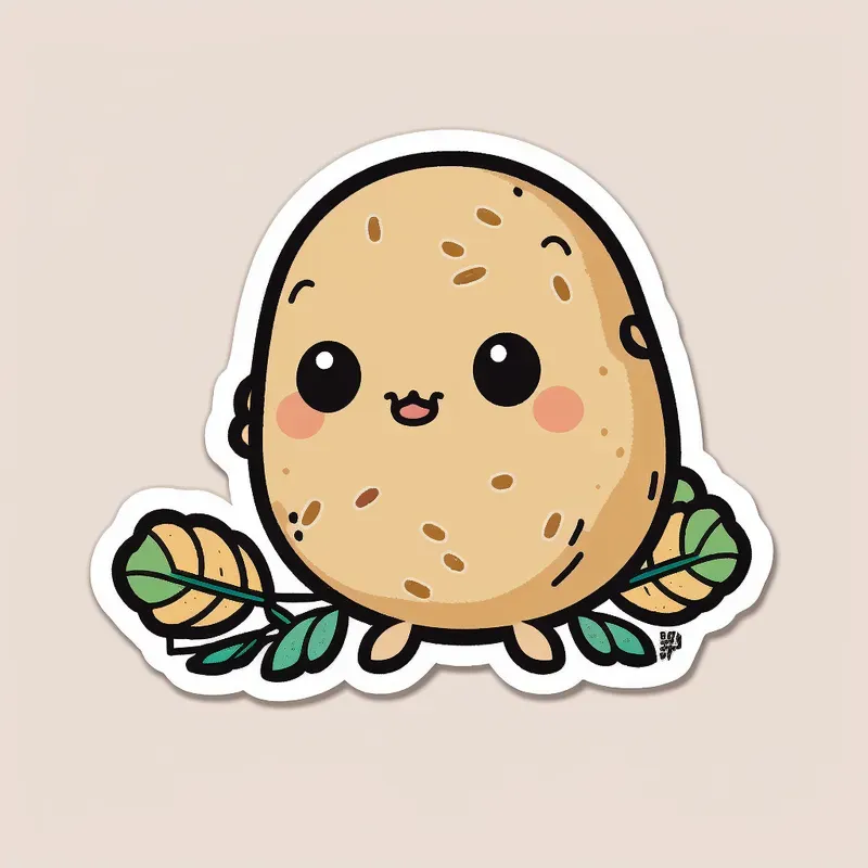 Cute Baby Vegetable Stickers
