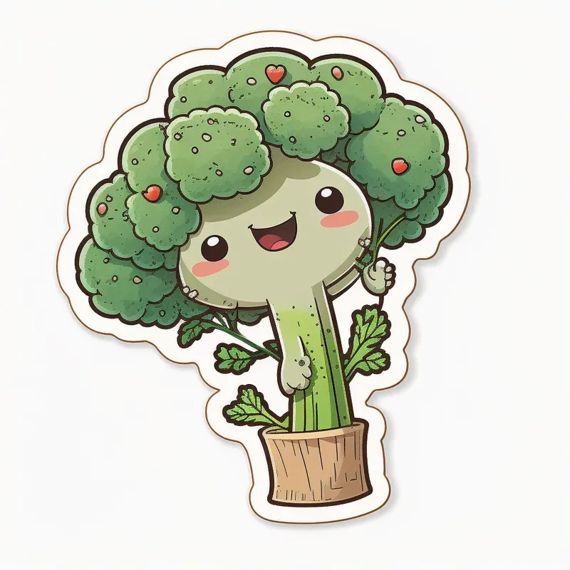 Cute Baby Vegetable Stickers
