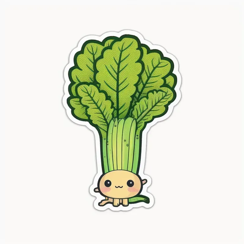 Cute Baby Vegetable Stickers