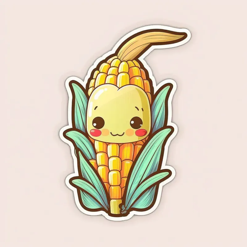 Cute Baby Vegetable Stickers