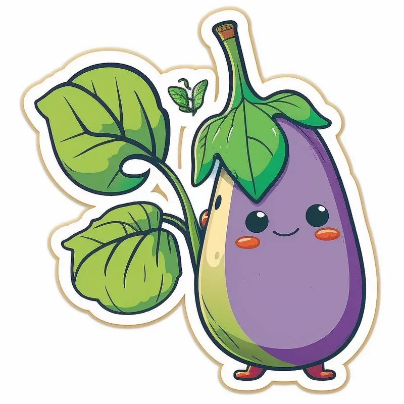 Cute Baby Vegetable Stickers