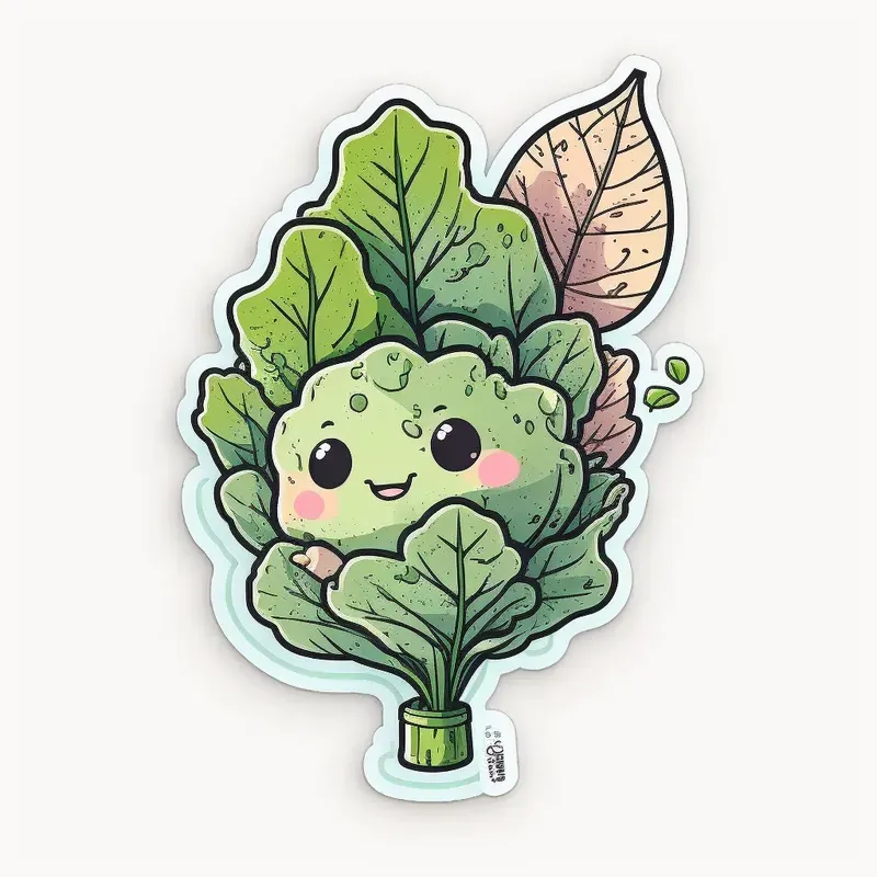 Cute Baby Vegetable Stickers
