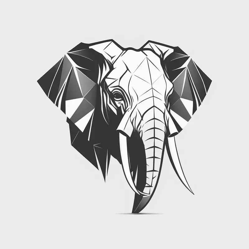 Black And White Animal Heads