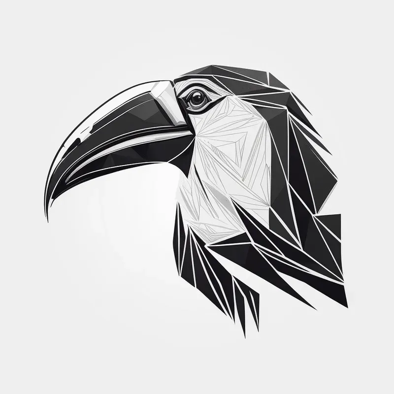 Black And White Animal Heads