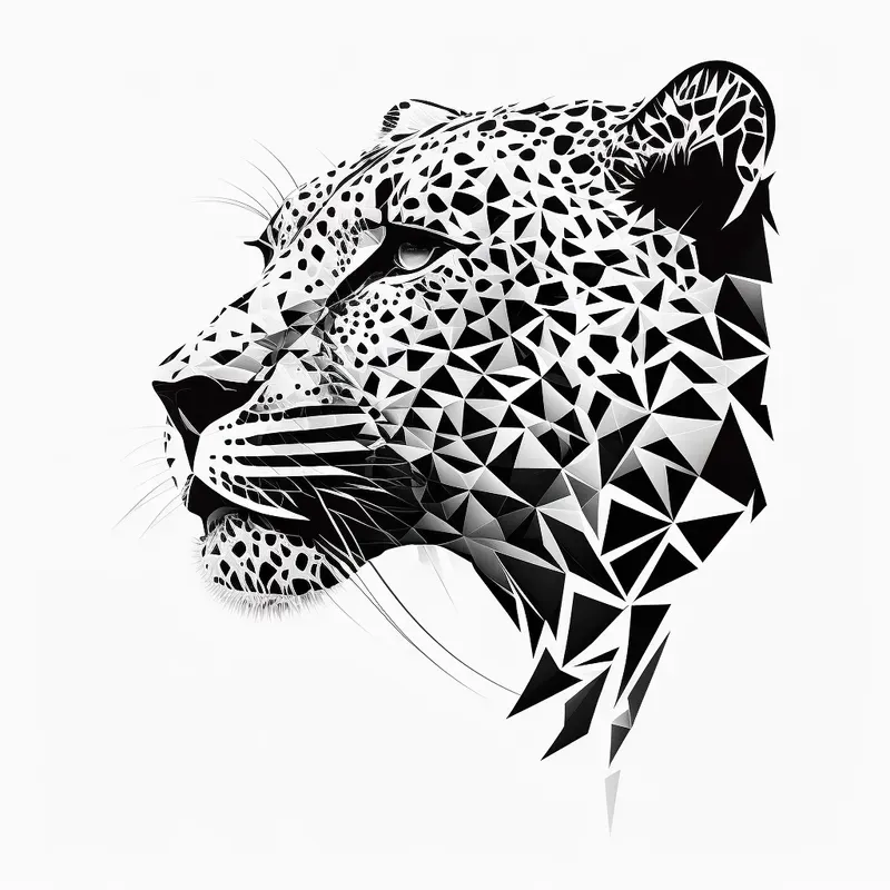 Black And White Animal Heads