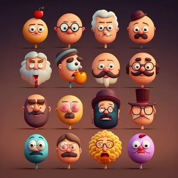 Colorful Emojis Icons