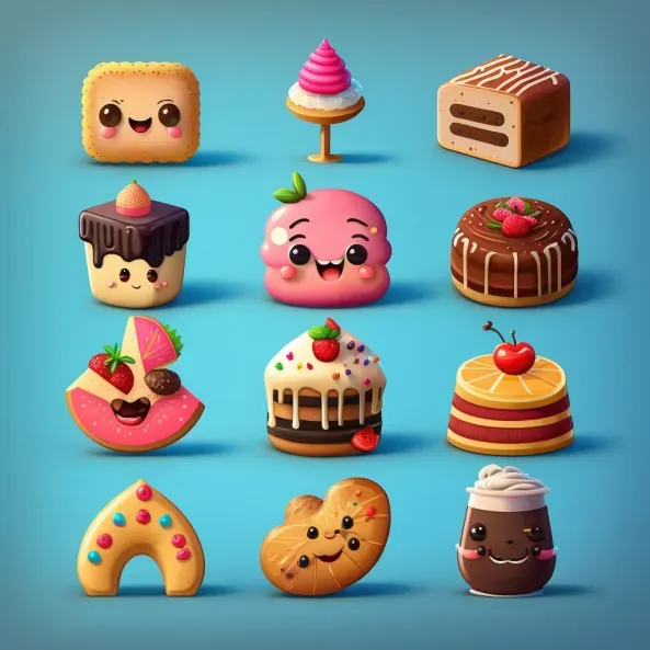 Colorful Emojis Icons