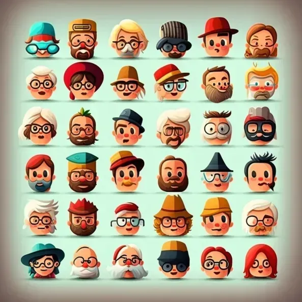 Colorful Emojis Icons