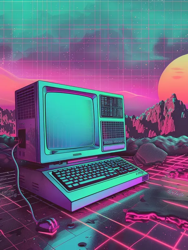 Nostalgic Vaporwave Illustrations