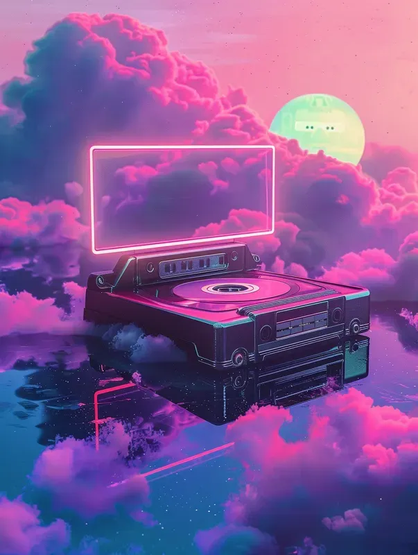 Nostalgic Vaporwave Illustrations