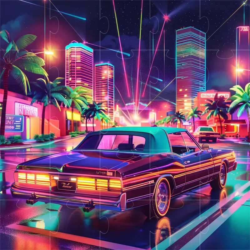 80s Retro Style Visual Feasts