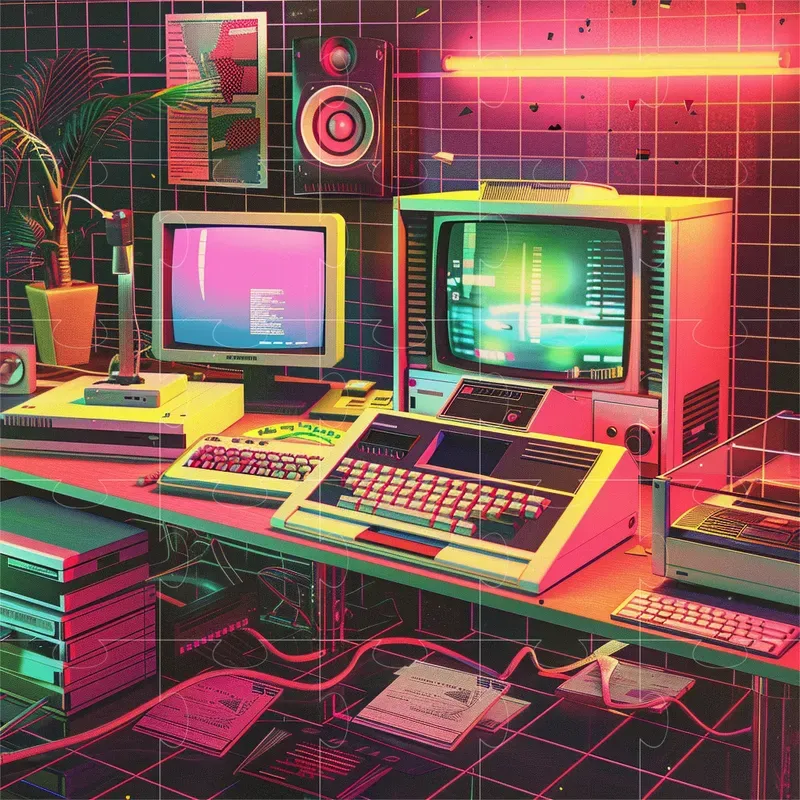 80s Retro Style Visual Feasts