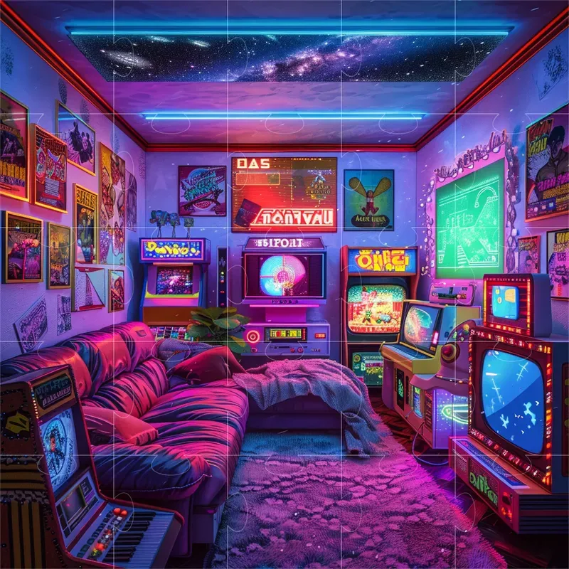 80s Retro Style Visual Feasts