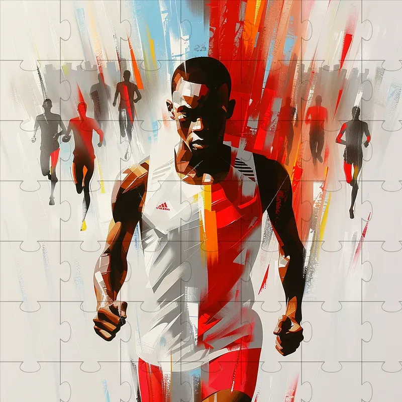 Dynamic Olympic Athlete Portraits