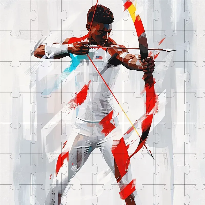 Dynamic Olympic Athlete Portraits