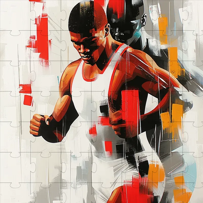 Dynamic Olympic Athlete Portraits