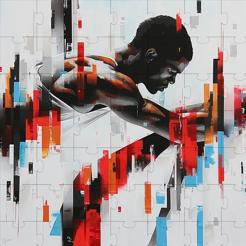 Dynamic Olympic Athlete Portraits
