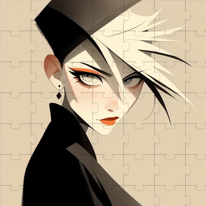 Naruto-inspired Minimalistic Portraits