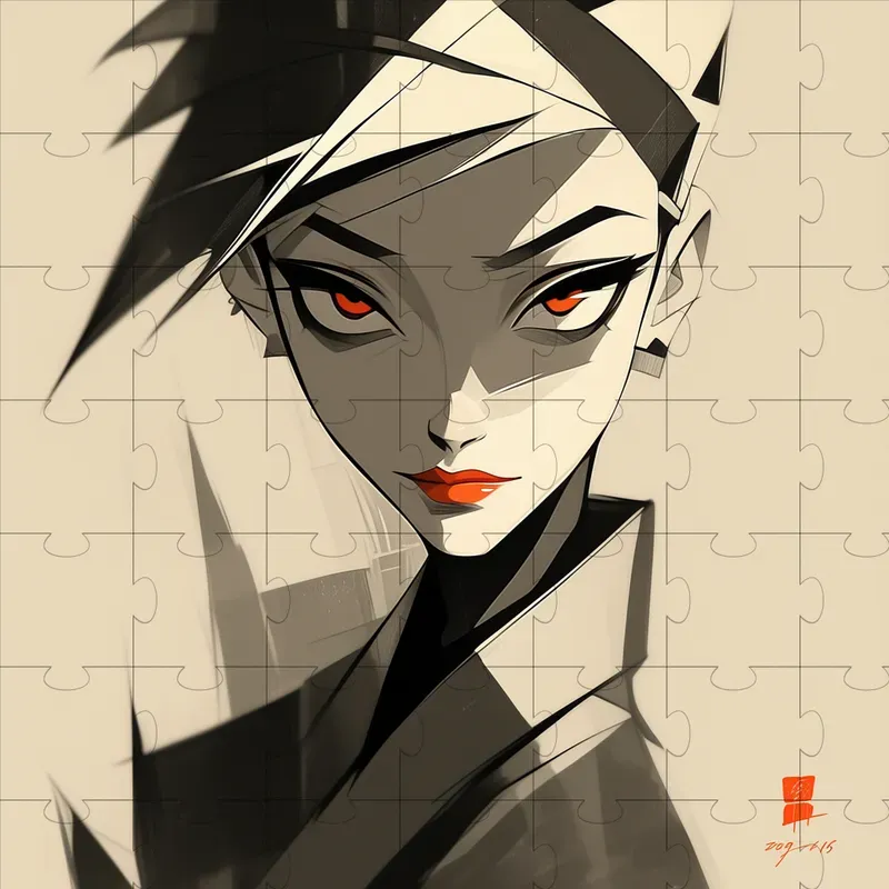 Naruto-inspired Minimalistic Portraits