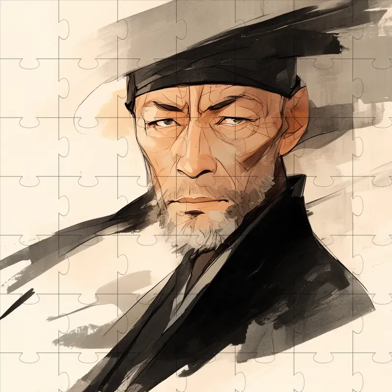 Naruto-inspired Minimalistic Portraits