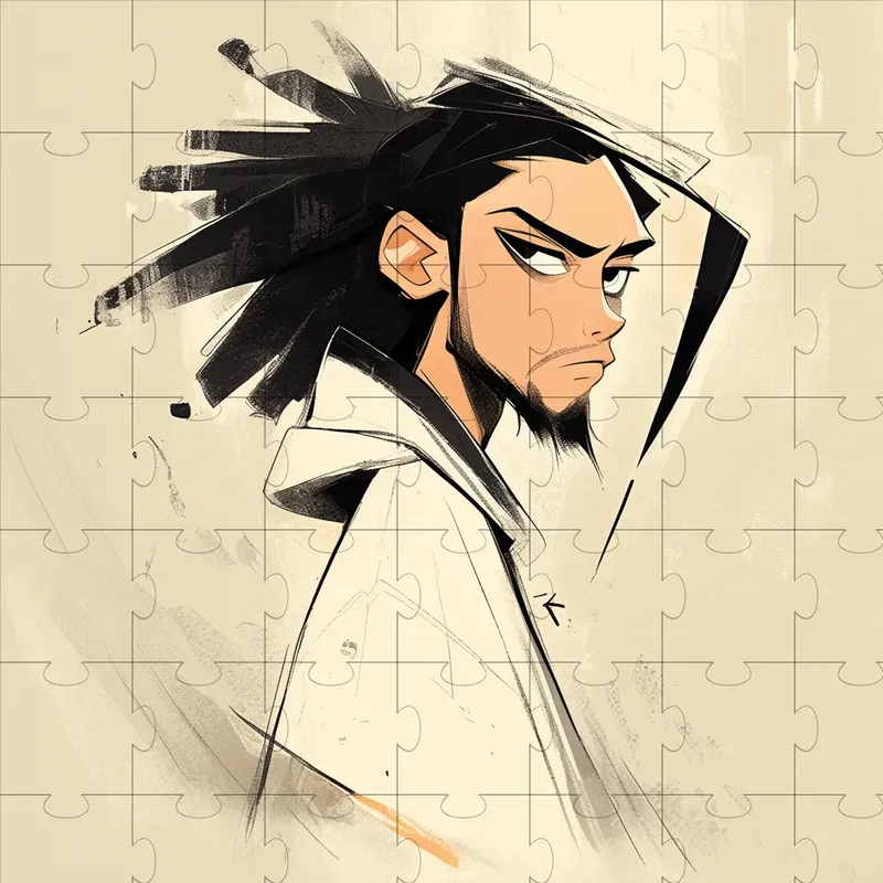 Naruto-inspired Minimalistic Portraits