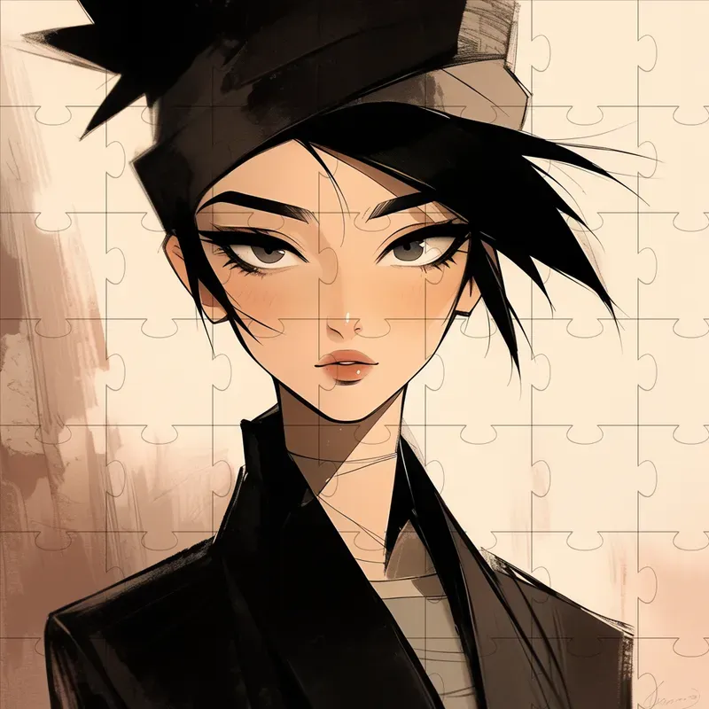 Naruto-inspired Minimalistic Portraits