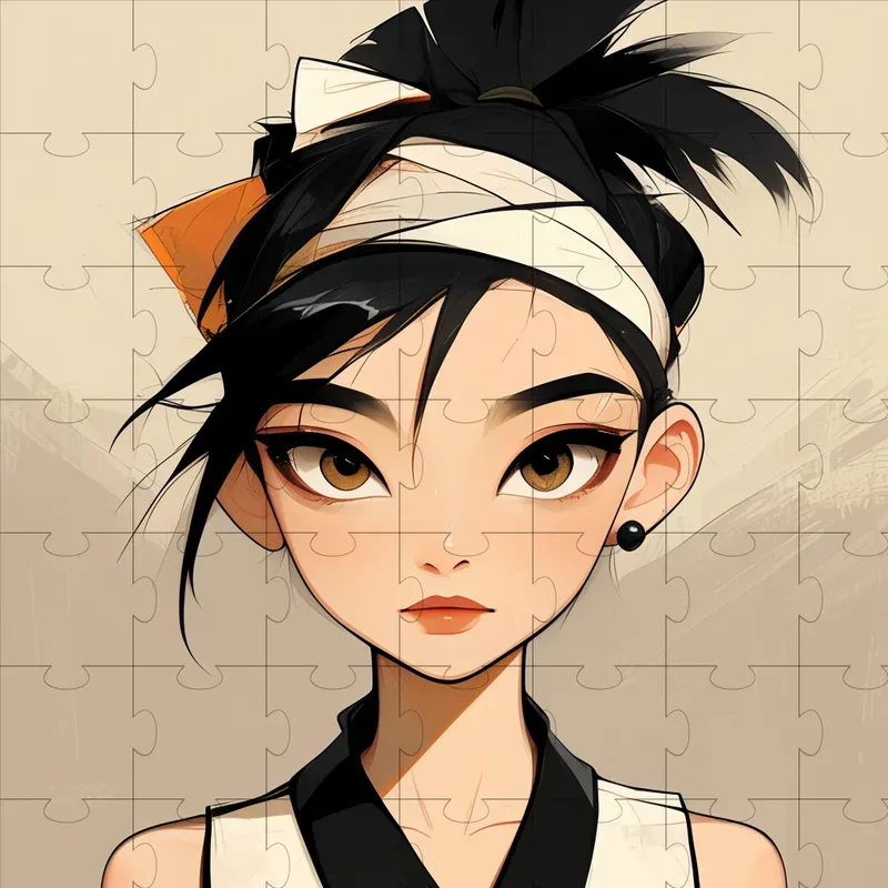 Naruto-inspired Minimalistic Portraits