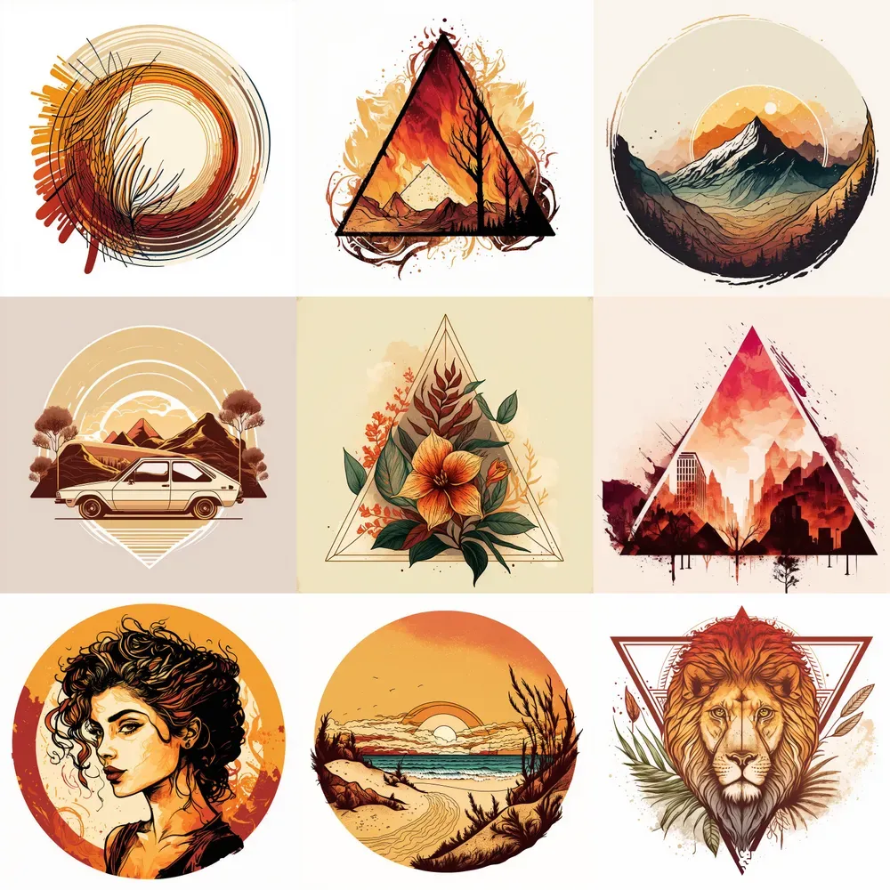 Warm Colors T-shirt Designs