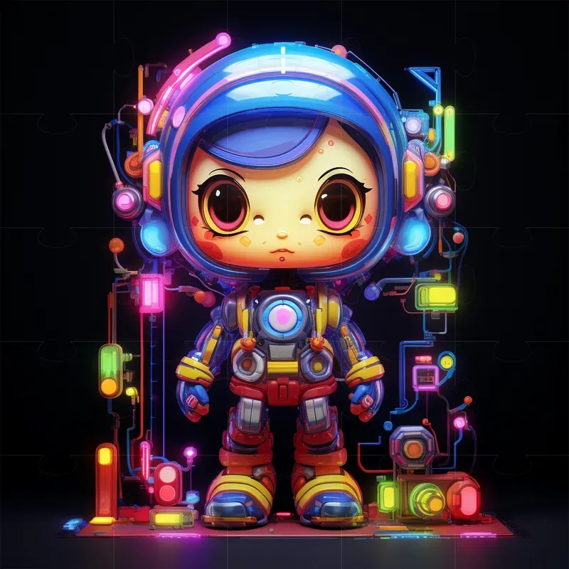 Neon Fantasy Characters