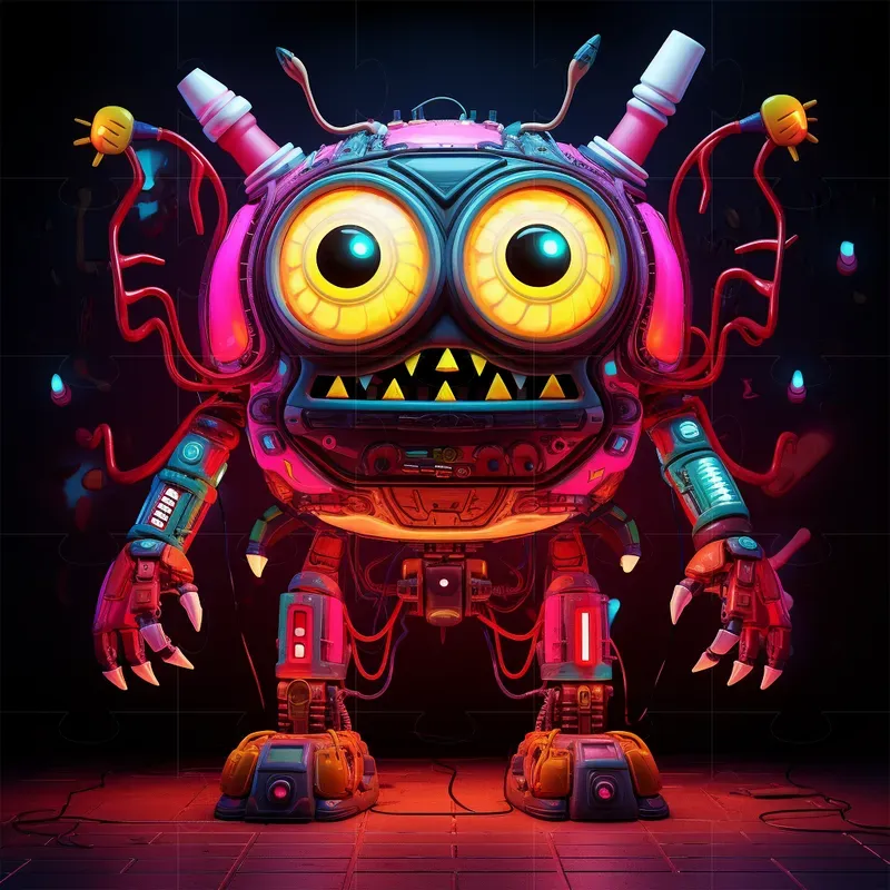 Neon Fantasy Characters