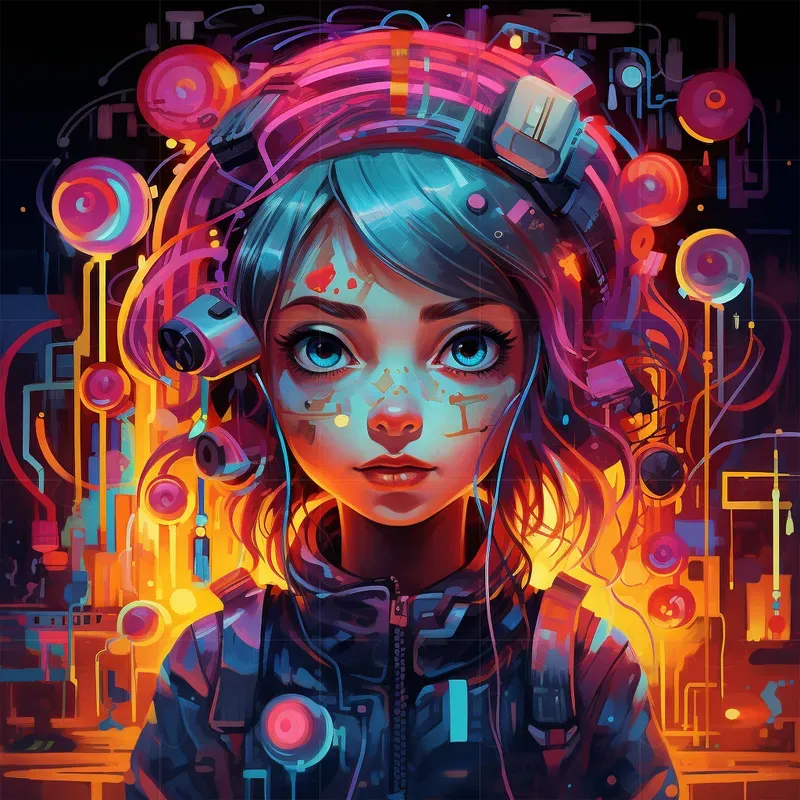 Neon Fantasy Characters