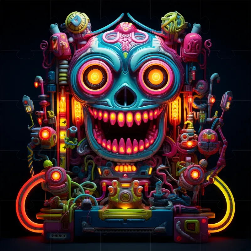 Neon Fantasy Characters