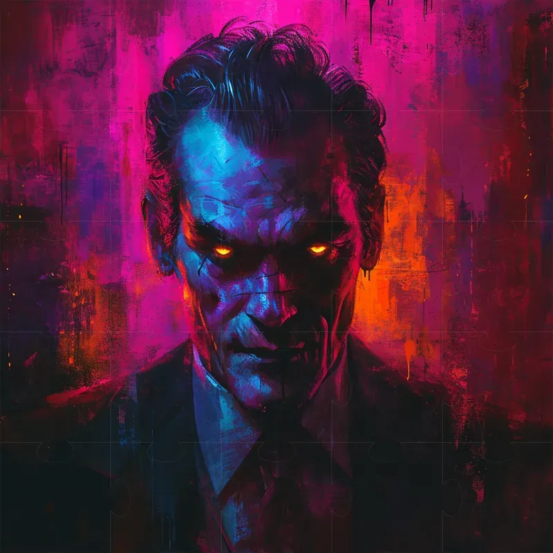 Neon Horror Characters