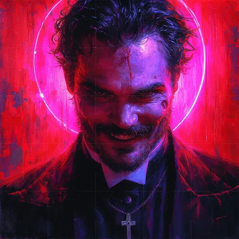 Neon Horror Characters
